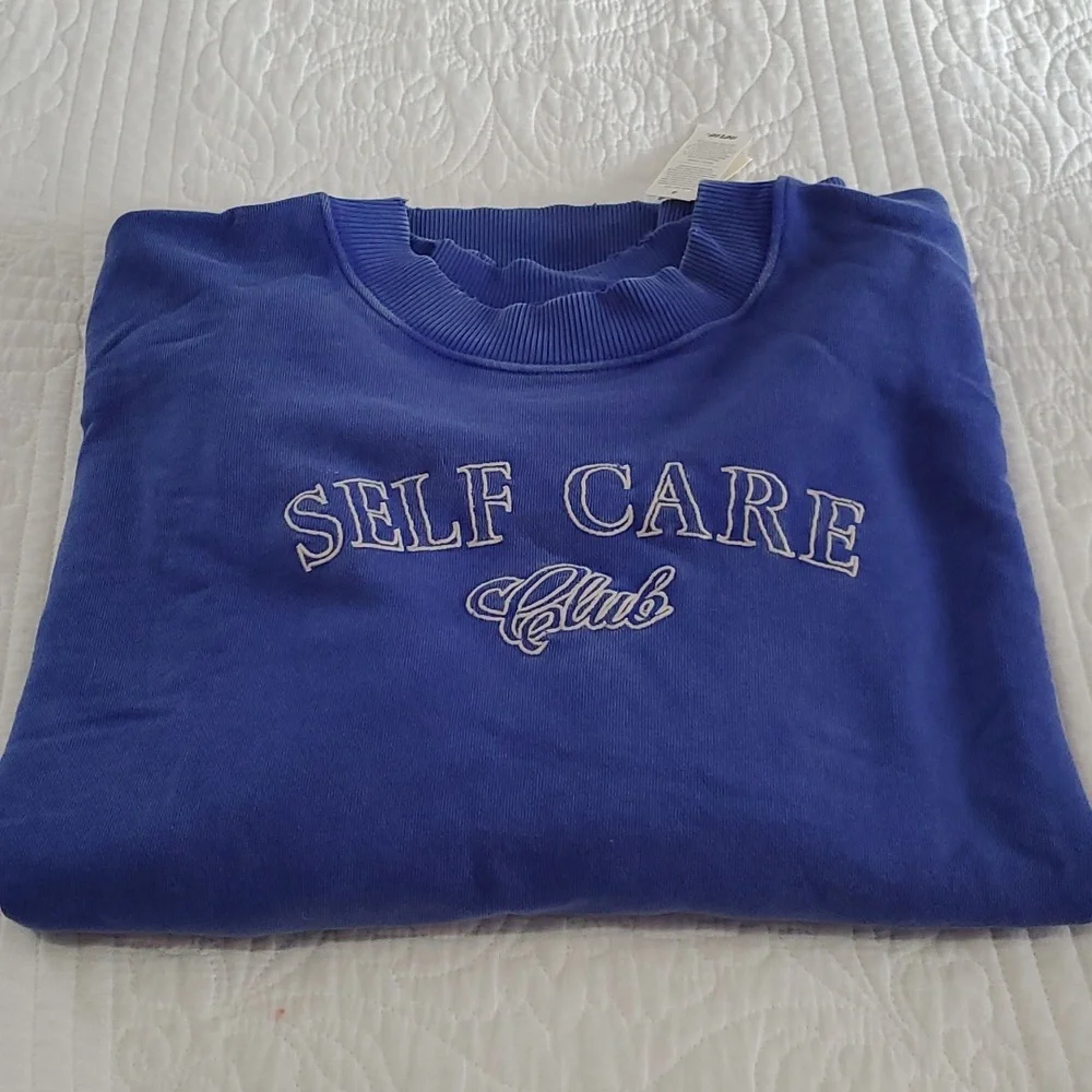 AERIE Oversized Crew Sweatshirt, Size XS - Picture 9 of 12